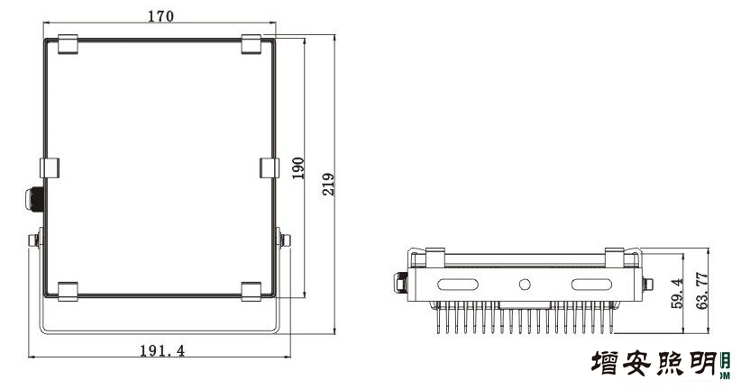 SWT001高效LED投光燈50W